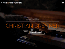 Tablet Screenshot of christianbrennerjazz.com